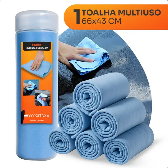 Toalha Alta Absorção Limpeza Automotiva Multiuso Reutilizável Seca Carro Limpezas Diversas