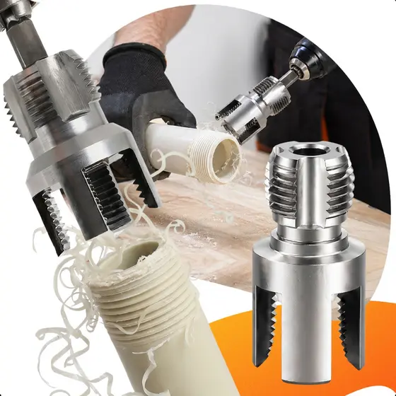 Rosqueador Chave Fazer Rosca Cano PVC 3/4 Interno Externo 2 em 1