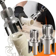 Kit 2 Rosqueador Chave Fazer Rosca Cano PVC 1/2 3/4 Interno Externo 2 em 1