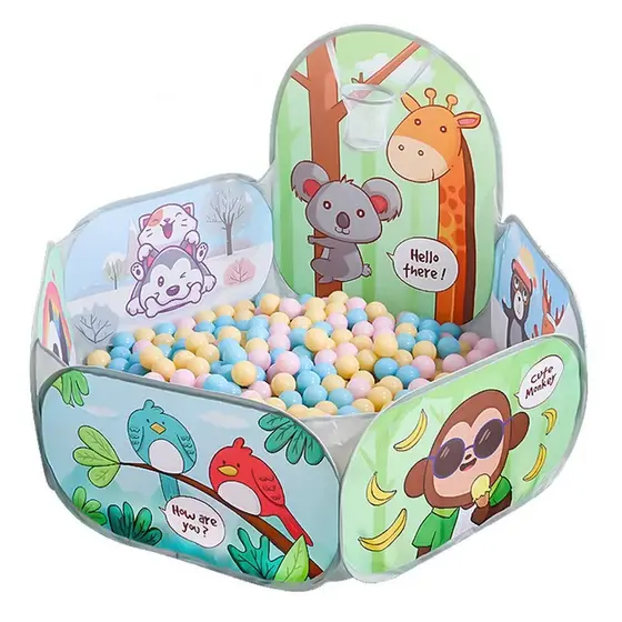 Piscina Infantil De Bolinhas Com Cestinha Basquete Bebe  Menino Menina 1208