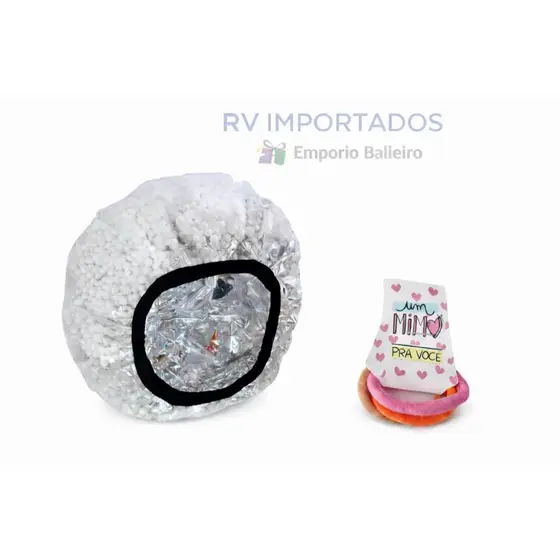 Touca Bolinhas Térmica Tratamento Cabelo Hidratação Metalizada Isopor Foto Real Produto +1Mimo