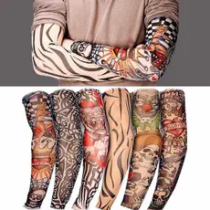 1 Par De Manguito tatuagem De Braço Cilcista Motoboy Moto