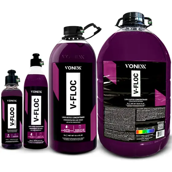 Shampoo Automotivo Neutro Super Concentrado V-floc Vonixx
