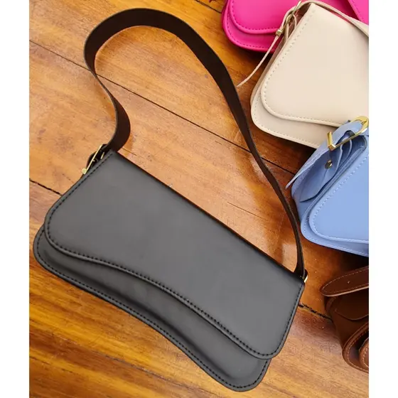 Bolsa Feminina Baguete de Ombro Modelo Pietra