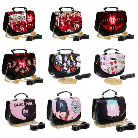 Bolsa Luxo Banda Kpop Pequena e Causal / Escolha sua Estampa: