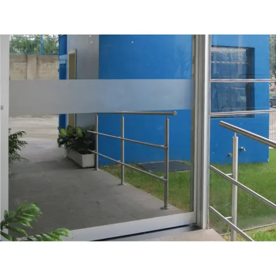 Faixa Decorativa e Segurança em Adesivo Jateado liso P/ Portas De Vidro 100 x 10 cm