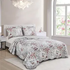 Kit Cobre Leito Colcha Queen 3 Peças Evolution Boutis Estampada Dupla Face Várias Estampas