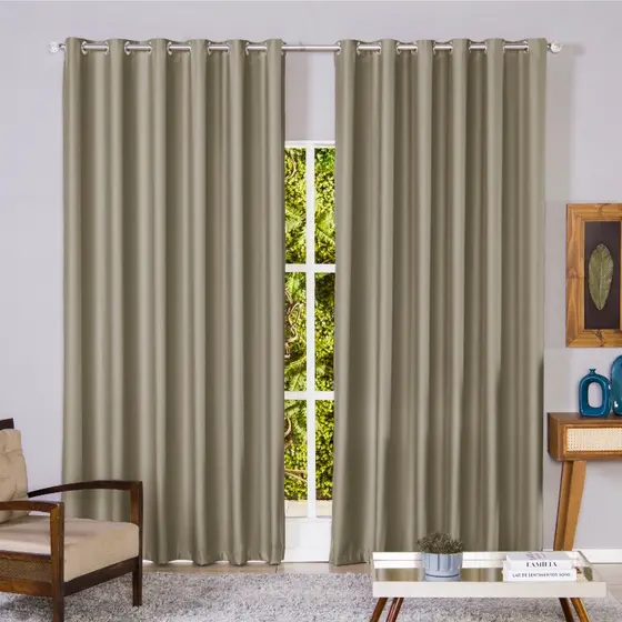 Cortina Blackout Em Tecido 2,80m x 2,30m Corta Luz Sala Quarto Blacaute