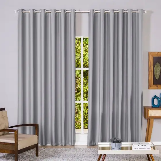 Cortina Blackout Em Tecido 3,00m x 2,70m Corta Luz Sala Quarto Blacaute