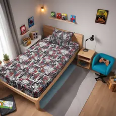 Jogo de Lençol Homem Aranha Solteiro 2 Peças Infantil Juvenil Em Malha Algodão