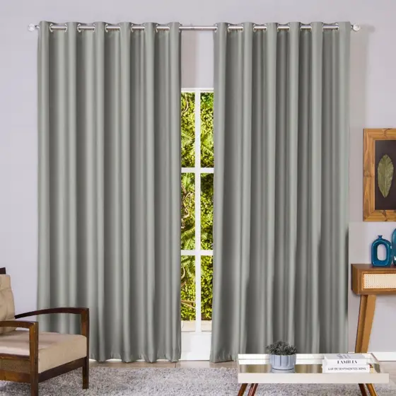 Cortina Blackout Em Tecido 4,00m x 2,70m Corta Luz Sala Quarto Blacaute