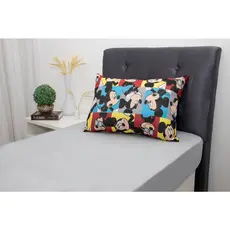 Jogo de Lençol Mickey Minnie Solteiro 2 Peças Infantil Juvenil Disney Em Malha Algodão