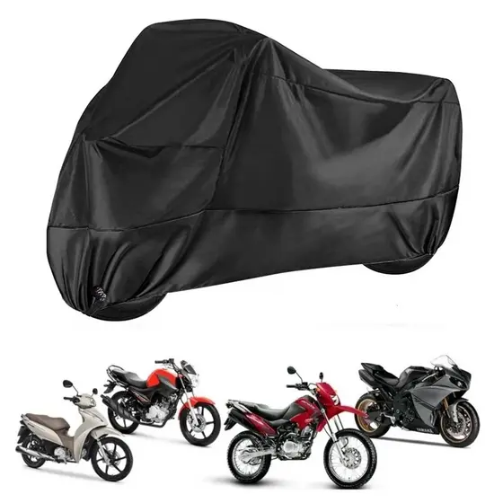 Capa de Couro Para Cobrir Moto Interior Não Risca Impermeável Anti Uv