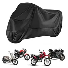 Capa de Couro Para Cobrir Moto Interior Não Risca Impermeável Anti Uv