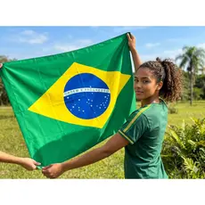 Bandeira Do Brasil Grande Mastro E Parede 1,5mt Por 90cm  Copa Do Mundo