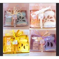 Presente  kit,  Difusor de Cerâmica, Wax Melt, Sabonete e Escalda- pés