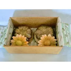 box/ presente/ caixa mdf/ sabonete bucha vegetal/ escalda pés/ vela aromática lata/ banho terapêutico