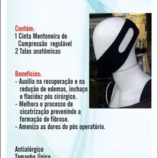 Kit pós operatório/ lipo de papada/ tala rígida/ Cinta modeladora pós cirurgíco