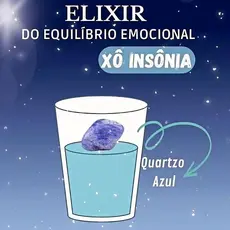 Elixir quartzo azul / pedra natural