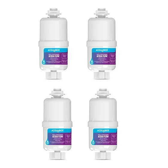 KIT 04 UN Refil Acqua Flow Compativel Bebedouros Coluna Frisbel,Knox,Lider,Karina,Polar,Blue,Gira