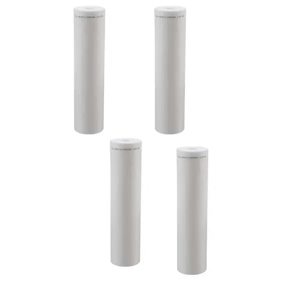KIT 4 UN Refil BBI Polipropileno Pp10 9 3/4 1.000L/H 5 micra Compativel POE Hidrofiltros Fortlev
