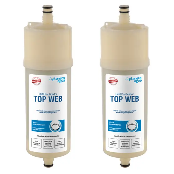 KIT 02 Un Refil Planeta Agua Top Web Código 1023A  Compatível com Aparelhos: Europa HF Hebe e Bliss