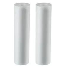 KIT 02 UN Cartucho Refil Cavalete Filtro Polipropileno Liso 9 3/4 5 Micra Caixa D'agua Cor Branco