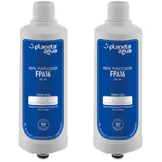 Kit 02 Refil Planeta Agua FPA16 Compativel Refil Filtro Para Purificador De Água Lb Libell Flex