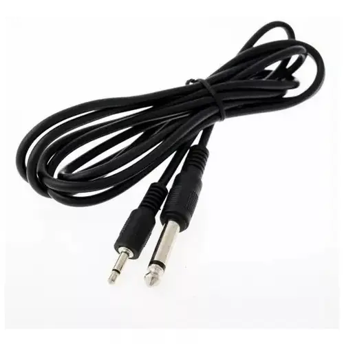Cabo P10 X P2 5m Bidirecional Profissional Blindado
