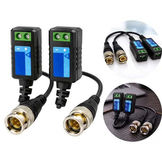 Conector Par De Video Balun P/cameras Hd Cvi Tvi E Analog