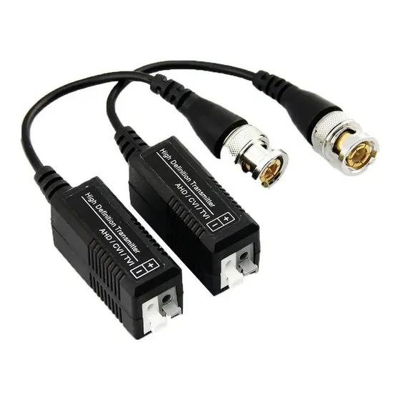 Par De Conector Video Balun Cameras Hd Cvi Tvi Engate Rapido