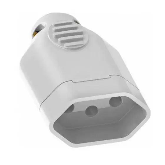 Plug Pino Tomada Extensão Femea 3 Pino 10a C/ Aterramento
