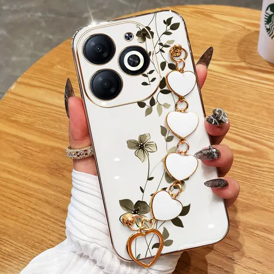 Capa Para Infinix Smart 8 Pro Plus HD Hot 40i Tecno Spark Go 2024 20 20C Pop 8 Itel P55 4G Plantas De Escalada Elegantes