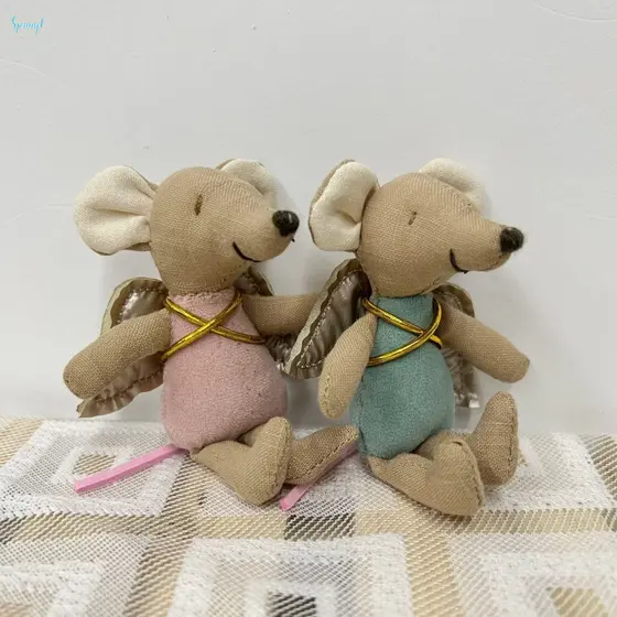 Boneca De Rato De Linho Nórdico-Tecido De Anjo De Conto De Fadas Para Presente De Aniversário