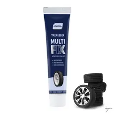 Cola De Borracha Preta Para Reparo De Pneus 50ML-Adesivo Flexível Fixação De Rachaduras Em Tubo De Motocicleta De Carro