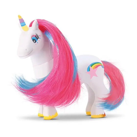 Unicórnio De Cabelo Colorido Para Pentear Brinquedos Meninas