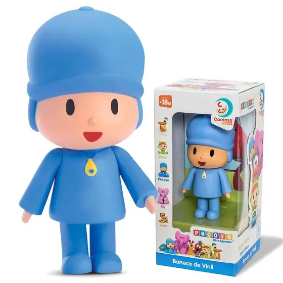 Boneco Em Vinil Pocoyo E Sua Turma Brinquedo super divertido Cardoso