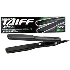 Chapinha Prancha Alisadora Taiff Clássica Cerâmica 180°C Bivolt Preta