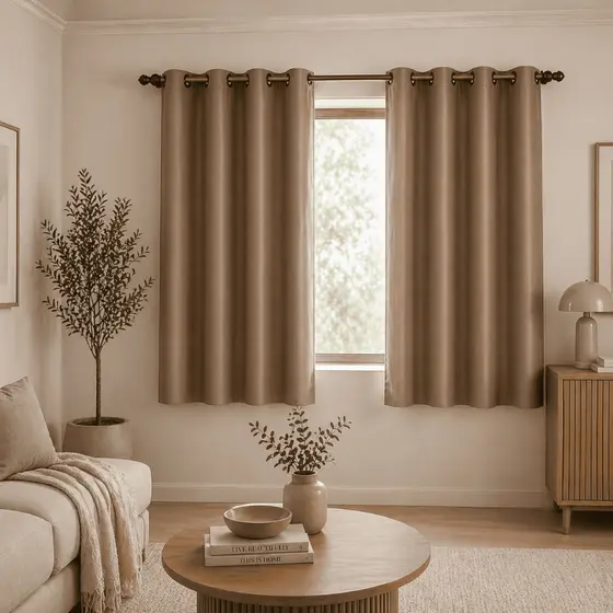 Cortina Blackout 2,20m x 1,30m Quarto Sala Blecaute PVC corta 100 % a luz