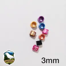 10 anilhas fechadas de alumínio para canario 3.0 mm. pode escolher cor.