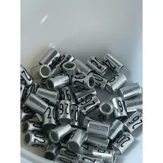 1 , 2 ou 5 Anilhas 2.2mm 2026 FECHADAS para FILHOTES de coleira, coleiro , ( papa capim), bigodinho, tizil. sibite ,Et
