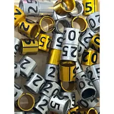 Anilhas ABERTAS 2025 / 2026, 4.0mm para aves ADULTAS , corrupião, sábias , etc vc