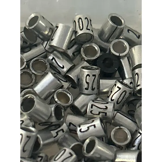 Anilhas 2.8mm ABERTAS alumínio Canário da terra, tico tico e azulão. ADULTOS