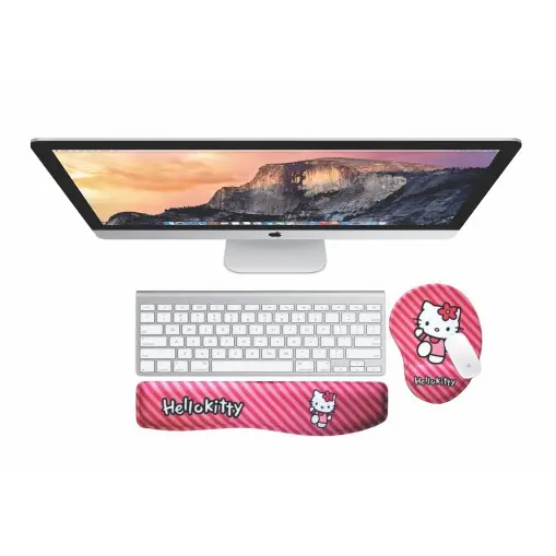 Kit ergonômico com mouse pad e apoio de punho H. Kitty
