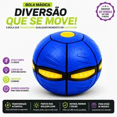 Bola Mágica LED 2 em 1Disco UFO Pet e Infantil Batata Quente