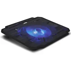 Base Suporte Com Cooler Led Para Notebook Até 17 Iluminado(preto,azul)