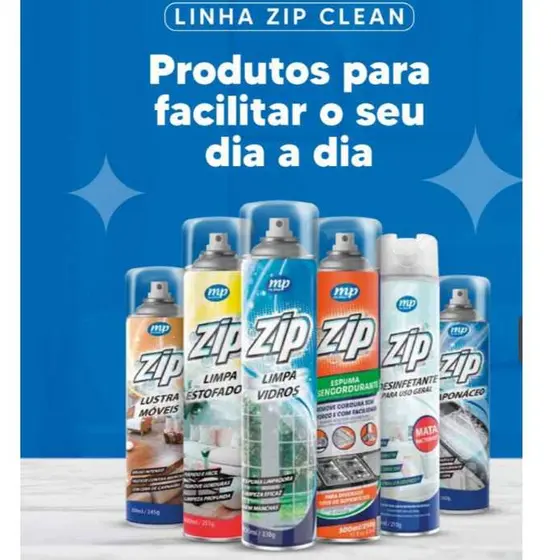 Limpa Estofados Spray Zip 300ml - My Place-saponaceo-limpa vidro-desengurdurante-lustra moveis