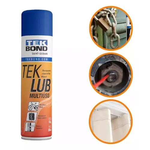 Óleo Desengripante e lubrificante Multiuso Uso Geral 300ml TEKLUB
