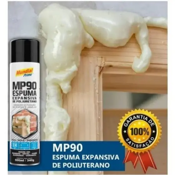 Espuma Expansiva uso geral 500ml Mundial Prime MP90
