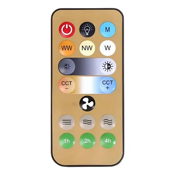 Controle Remoto I.r. Ventilador Lâmpada Led Teto E27 30w 60w